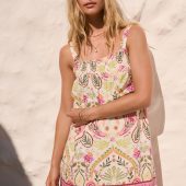 Pink Mini Summer 100% Cotton Dress