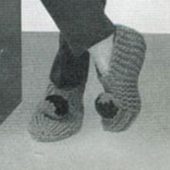 Vintage Knitting Slipper Pattern Kids Men Woman Sizes PDF Instant Download