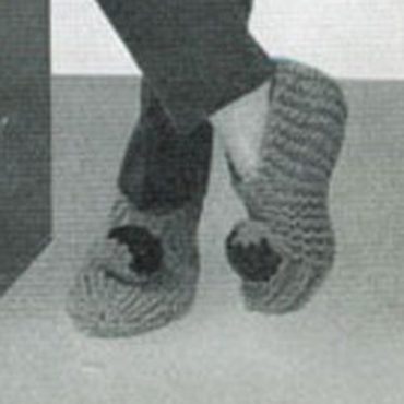 Vintage Knitting Slipper Pattern Kids Men Woman Sizes PDF Instant Download