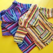 Small Baja Dog Poncho -Mexican Dog Hoodie, Dog Clothes, Dog Sweater, Hoodie For Dog, Mexican Hoodie, Mexican Poncho, Hippie Poncho, Bohemian