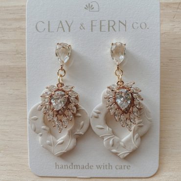 Handmade Polymer Clay Earrings, Clay Earrings, Bride Accessories, Bride Earrings, Statement Earrings, Wedding Statement Earrings, Earrings