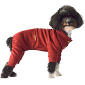 Burgundy Dog Onesie Cute Stylish Dog PJs : Puppy Pajamas Thermal Doggie Clothes, PJs Jumpsuit