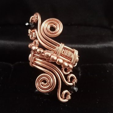 Copper Wire Wrapped Ring Wraparound Ring Adjustable Ring Wire Ring Handmade Ring Engagement Ring Designer Ring Woman Jewelry Birthday Gift