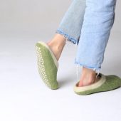 100% Wool Slippers, Free Shipping in USA in 2-5 days, Unisex Non-Slip House Shoes, Icelandic Wool Slippers with Anti Slip Sole