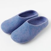 100% Wool Slippers, Free Shipping in USA in 2-5 days, Unisex Non-Slip House Shoes, Icelandic Wool Slippers with Anti Slip Sole