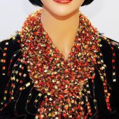 Hand knit shawl Brown Fringed Triangle scarf Lightweight Summer boho scarf Sheer knit wrap for women One of a kind accessory for women