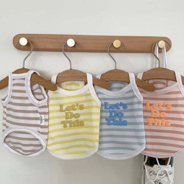 Made in Korea Summer Sleeveless Dog Shirt, Cute Shirt, Pet Shirt, Cat Shirt, Size Small to Large, Dog clothes, Pet Clothing. Summer Clothes