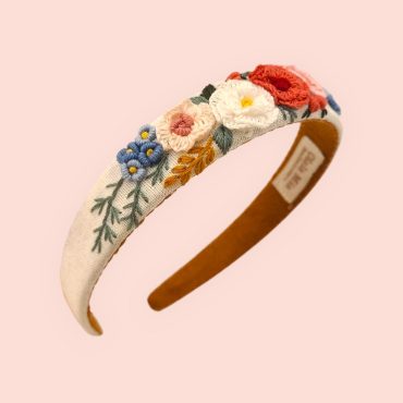 Collection: Headbands with hand-embroidered flowers, hair accessories, hair accessories for Oktoberfest, gift for girls, gift for women,