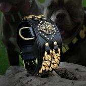 Canecorso Collars | Chain | Handmade Dog Collars | Personalized Collars | Dog Gift | Engraved Dog Collar | Custom Dog Collar with Name Plate