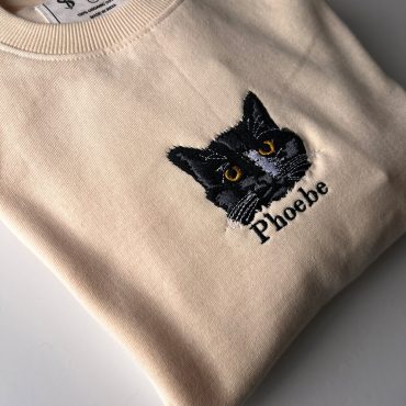 Embroidered Pet sweater | Pet Owner Gift | Custom Made Sweater