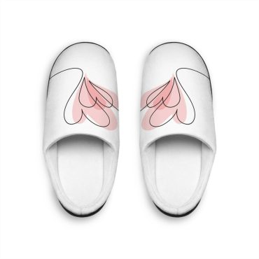 Women's Indoor Slippers | Valentines Day | Gifts For Her | Heart-Shaped Design | WFH | Working From Home Clothing Range By Hybrid Hustles
