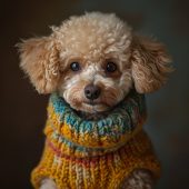 Handcrafted Pet Sweater, Cozy Knit Dog Pullover, Multicolor Woolen Canine Jumper, Cute Puppy Winter Apparel, Warm Pet Clothing, Small Breed