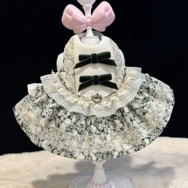 Forest Berry Dress, Bunny Lace Dress, Small Pet Clothing, Bunny Harness Rabbit Harness Clothes small dog dress