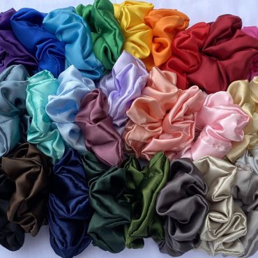 Handmade Satin Scrunchies - Discounts for Bundles | 34 COLOURS | satin scrunchie, satin scrunchie set, silk scrunchies, handmade scrunchie