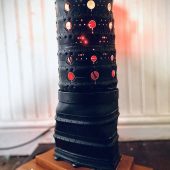 Vintage Tupolev TU154 flame can combustion chamber Lamp Table Desk Office Lamp Light Upcycle Aviation Aircraft RAF BOEING AIRBUS