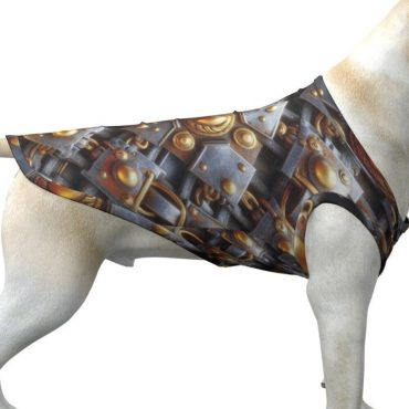 Viking Nordic Dog Shirt, Big Dog Tank Top, Steel Armor Gladiator Large Canine Vest, Gift for Dog Birthday, Doggy Outfit, Trendy Pet Clothing