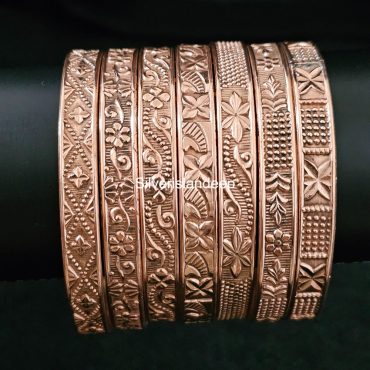 Set Of 7 Solid Copper Bangle, Simple Pure Copper Bangle, Set of 7 PCs, Bangle, Pure Handmade, Copper Jewelry, Bangles Women Anniversary Gift