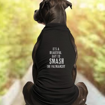 Beautiful Day to Smash the Patriarchy Pet Tank Top, Feminist Statement Pet Clothing, Women's Rights Pet Clothes, Equality Protest Gear Pets