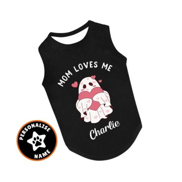 Halloween Dog Costume, Dog Halloween Outfit, Pet Clothing, Custom Dog Shirt, Ghost Dog Halloween Vest, Machine Washable Dog Apparel