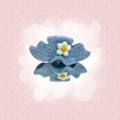 Cat Dress Up, Pet Clothing, Blue Pet Hat, Hat for Cats, Cat Clothing, Flower Hat, Kitten Hat, Pet Costume, Crochet Hat for Cats, Cat Costume