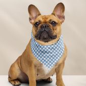 Custom Pet Bandana, Blue Gingham Dog Scarf, Cute Cat Bandana, Trendy Dog Bandana Pet Accessories, Dog Lover Gift,Small Dog Bandana,Pet Scarf