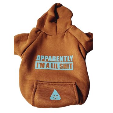 Apparently I'm a Lil Shit DOG HOODIE - 7 Hoodie Colors to Choose From