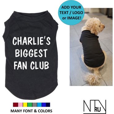 Personalized Dog Shirt, Custom Dog Shirt with Name or Logo, Funny Dog Shirt, Custom Shirt for Dog, Dog Name Shirt, Dog Lovers Gift