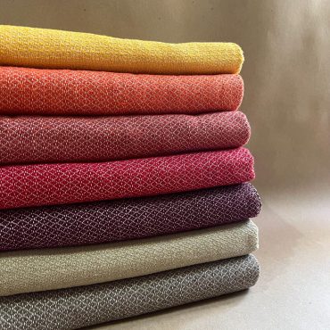 Mexican rebozo PANAL • WHITE base and fringe • 100% cotton • handmade in Oaxaca