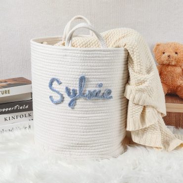Custom Laundry/Toy Basket,  Kid/Pet Toy Basket, Custom Baby Shower Gifts, Gift for Kids,Dog/ Cat Toy Basket, Gift for Baby