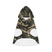 Camouflage Pet Hoodie | Stylish Warm Dog Sweater with Hood | Fleece Pet Clothing |  Outdoor Winter Wear for Active Pets | Camo Dog Outfit