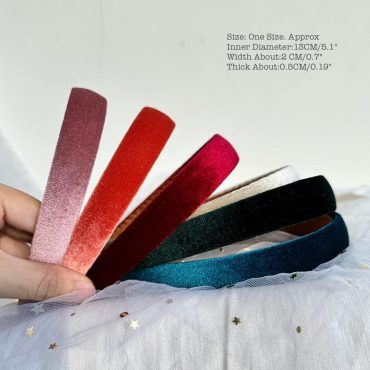 Handmade Velvet Headband | Thin Headbands | Party Headband | Hair Accessories | Women headband | Christmas Gift