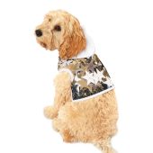 Rockstar Pet Hoodie, Silver Gold Print Dog Hoodie, Dog Clothes, Pet Apparel, Cute Pet Outfit, Pet Fashion
