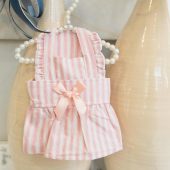 little bow tie dog clothes, pet clothes, pink shirt for dog.pet clothing.pink dress
