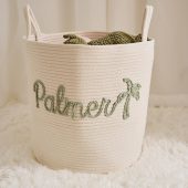 Custom Laundry Basket - Custom Name Basket for Kids/Pet, Toy Basket, Newborn Gift, Gifts for Baby Shower, Gifts for Girls Boys Family