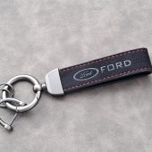Ford Keychain Leather Alcantara Keyring Logo Car Accessories Gift For Men Women Birthday Christmas