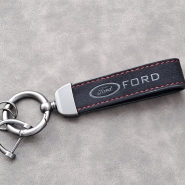 Ford Keychain Leather Alcantara Keyring Logo Car Accessories Gift For Men Women Birthday Christmas