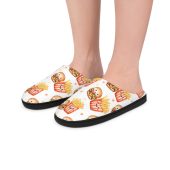 Whimsical Burger & Fries Women's Indoor Slippers - Cozy Home Footwear for Food Lovers, Perfect for Relaxing Days, Gifts, Slippers, Indoor