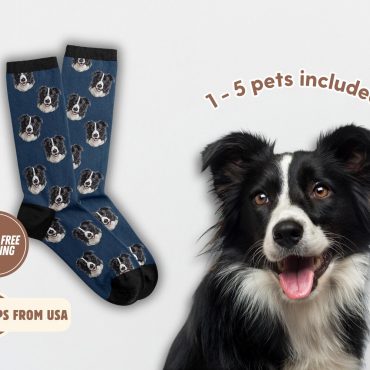 Custom Pet Photo Socks Personalized Pet Socks Custom Dog Socks Custom Cat Socks Fathers Day Gifts Cat Dad Gift Dog Dad Gifts Dog Face Socks