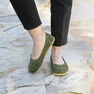 Barefoot Shoes Women, Grounding Shoe Woman, Extra Wide Minimalist Leather Ballet Shoe, Handmade Barefoot