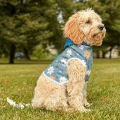 Floral Pet Hoodie - Cute Dog Sweater, Spring Apparel, Flower Pattern for Dogs, Pet Gift, Cozy Dog Clothes