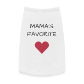 Mama's Favorite Pet Tank Top, Cute Dog Shirt, Puppy Apparel, Pet Clothing, Ideal for Pet Lovers, Great Gift for Holidays