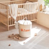 Custom Laundry Basket - Custom Name Basket for Kids/Pet, Toy Basket, Newborn Gift, Gifts for Baby Shower, Gifts for Girls Boys Family