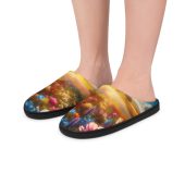 Dreamy Floral Women's Indoor Slippers, Cozy Home Footwear, Comfortable House Shoes, Gift for Her, Relaxing Slippers