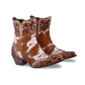 Winchester Hair on Hide Hand Tooled Boots
