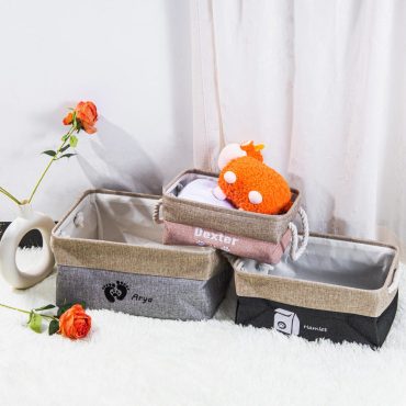 Custom Dog Storage Basket, Personalized Dog Toy Basket, Dog Toy Box, Pet Toy Organizer, Cat Toy Storage, Pet Toy Storage Bin,Foldable Basket