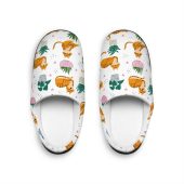 Cozy Cat Indoor Slippers, Cute Slippers for Cat Lovers, Relaxing House Shoes, Fun Animal Print Slippers, Gift for Cat Owners